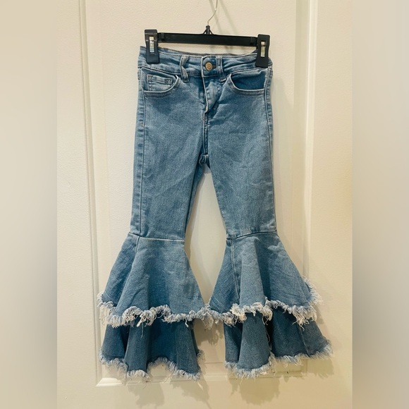 Gogo Star Kids' Double Ruffle Flare Jeans - Picture 3 of 4